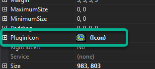 Image showing PluginIcon property