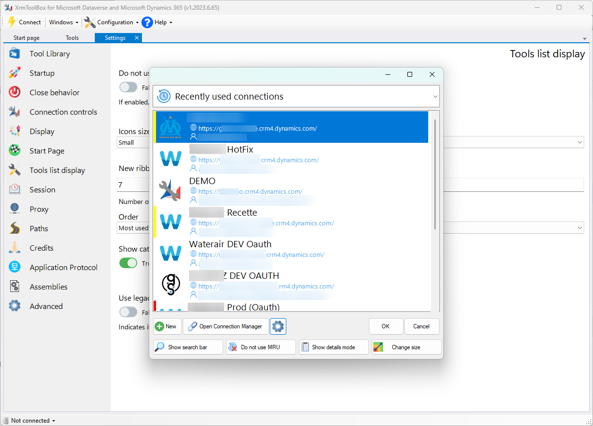 XrmToolBox v1.2023.6.65 · XrmToolBox